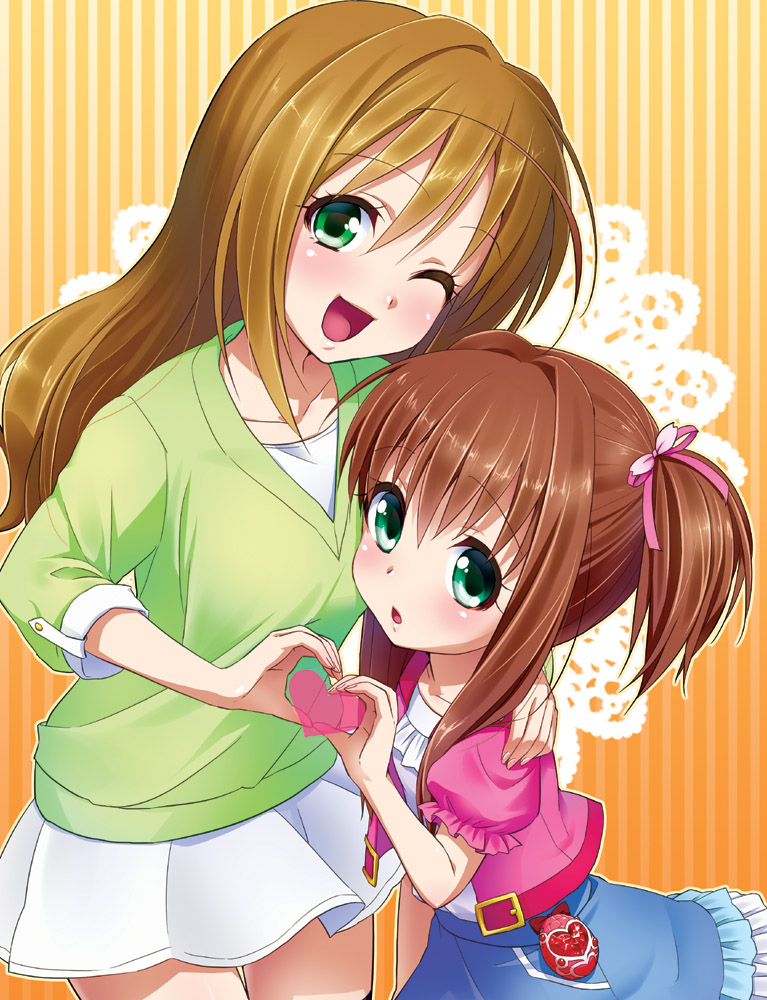 sakura akari and sakura monica (jewelpet and 1 more) drawn by yuu_(derodero)