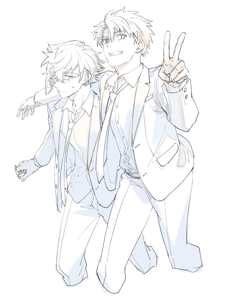 fujimaru ritsuka and kadoc zemlupus (fate and 1 more) drawn by fu_rori