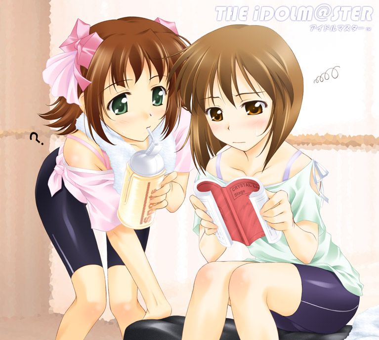 amami haruka and hagiwara yukiho (idolmaster and 1 more) drawn by igul