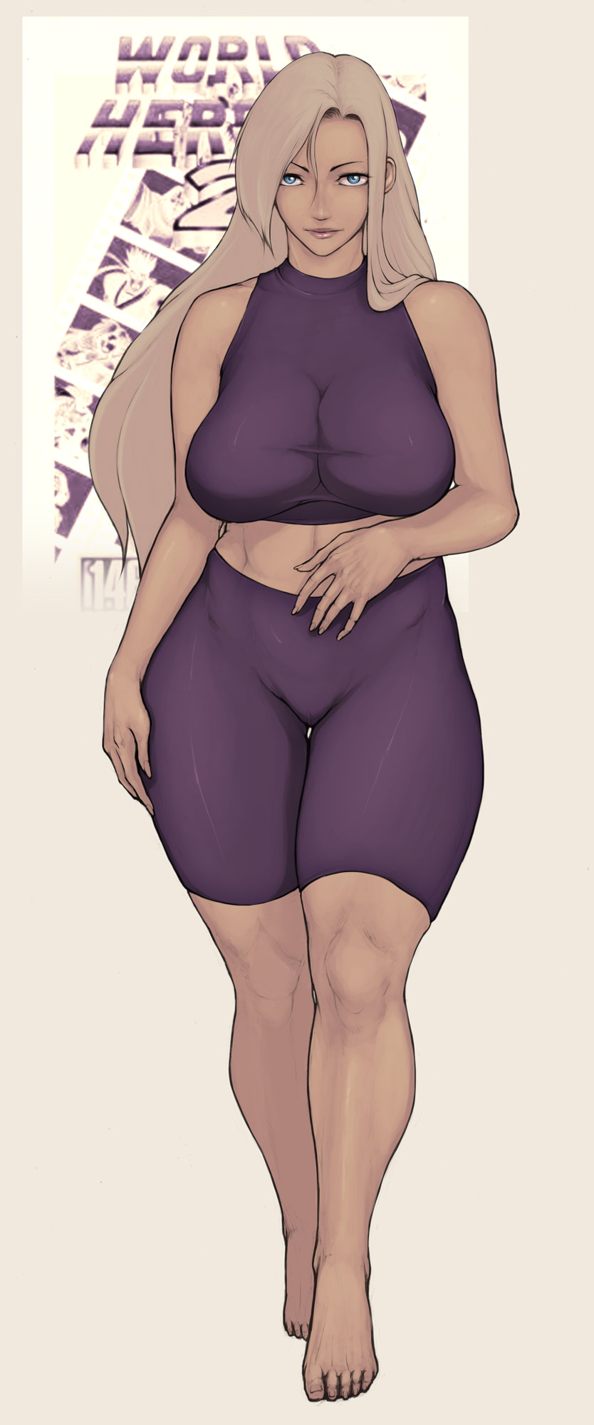 janne d'arc (world heroes) drawn by rennes