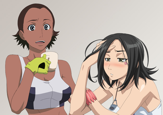 talho yuuki and hilda (eureka seven) drawn by isse