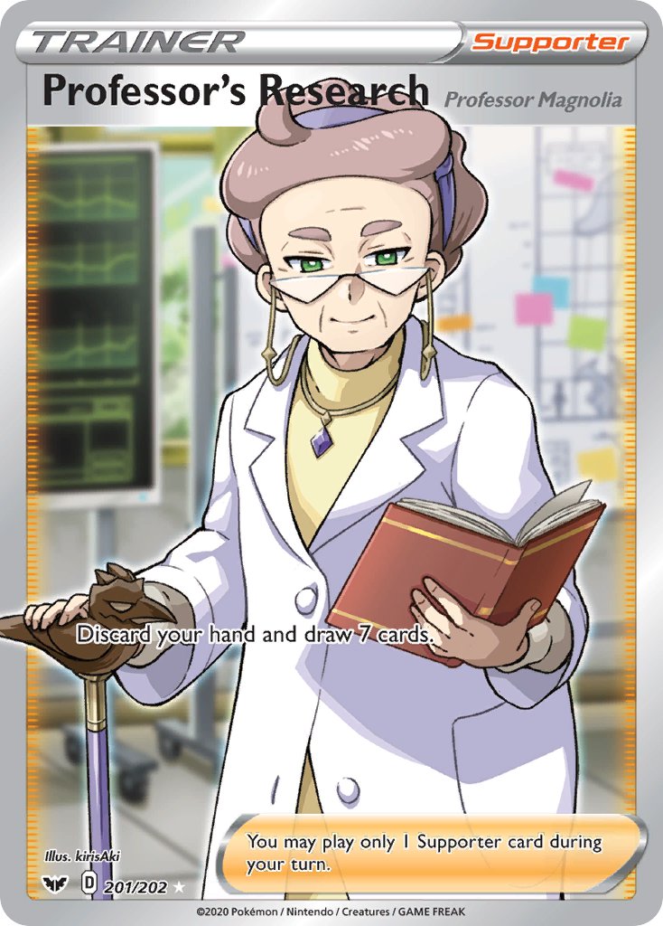 professor magnolia (pokemon and 1 more) drawn by kirisaki_(gin16k)