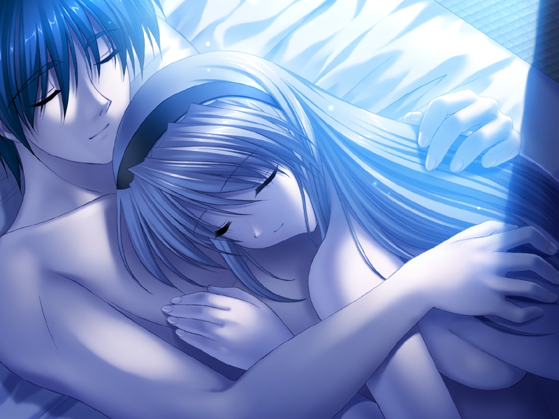 Anime Couple Bed Nude - Anime couple laying down. okazaki tomoya and sakaga...