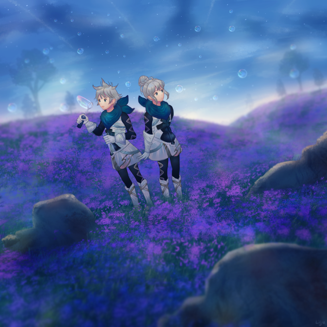 female kana and male kana (fire emblem and 1 more) drawn by lijupy