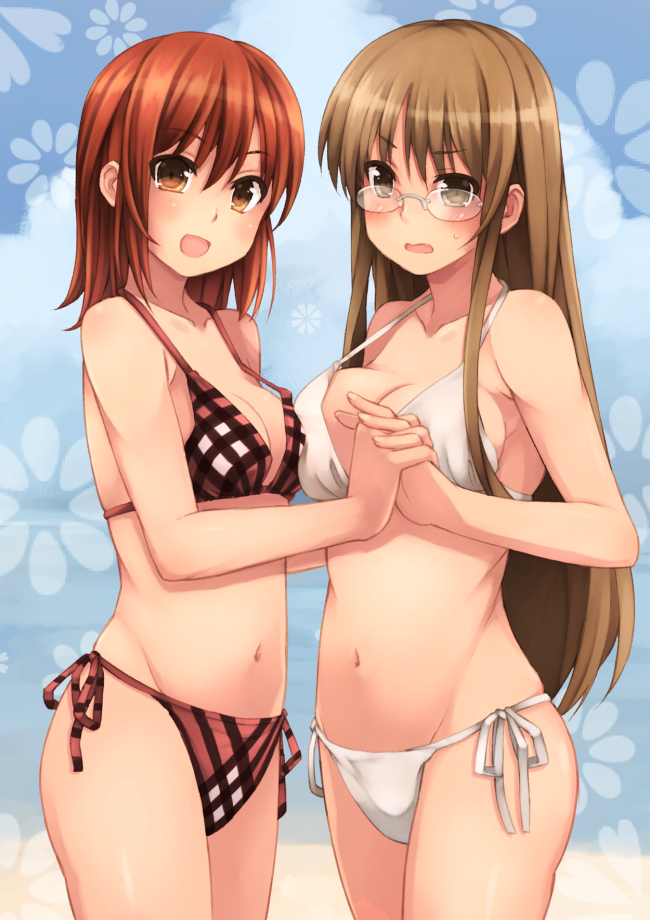 akatsuki miho and oribe shiori (gendai ninjakko zukan and 1 more) drawn by kouno_hikaru