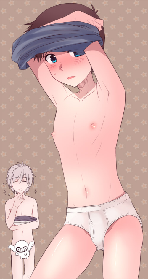 ikari shinji and nagisa kaworu (neon genesis evangelion) drawn by enue37
