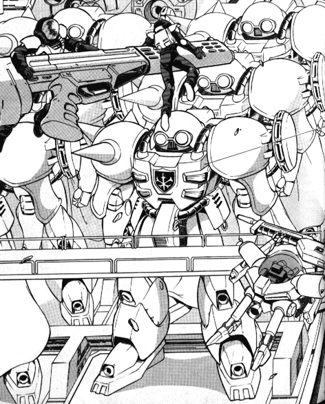zondo gei (gundam and 1 more) drawn by hasegawa_yuuichi
