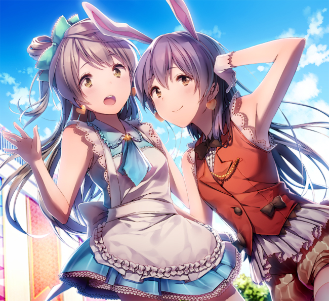 sonoda umi and minami kotori (love live! and 1 more) drawn by dsmile