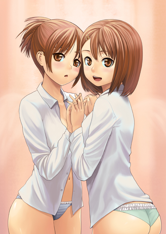 hirasawa yui and hirasawa ui (k-on!) drawn by lasterk