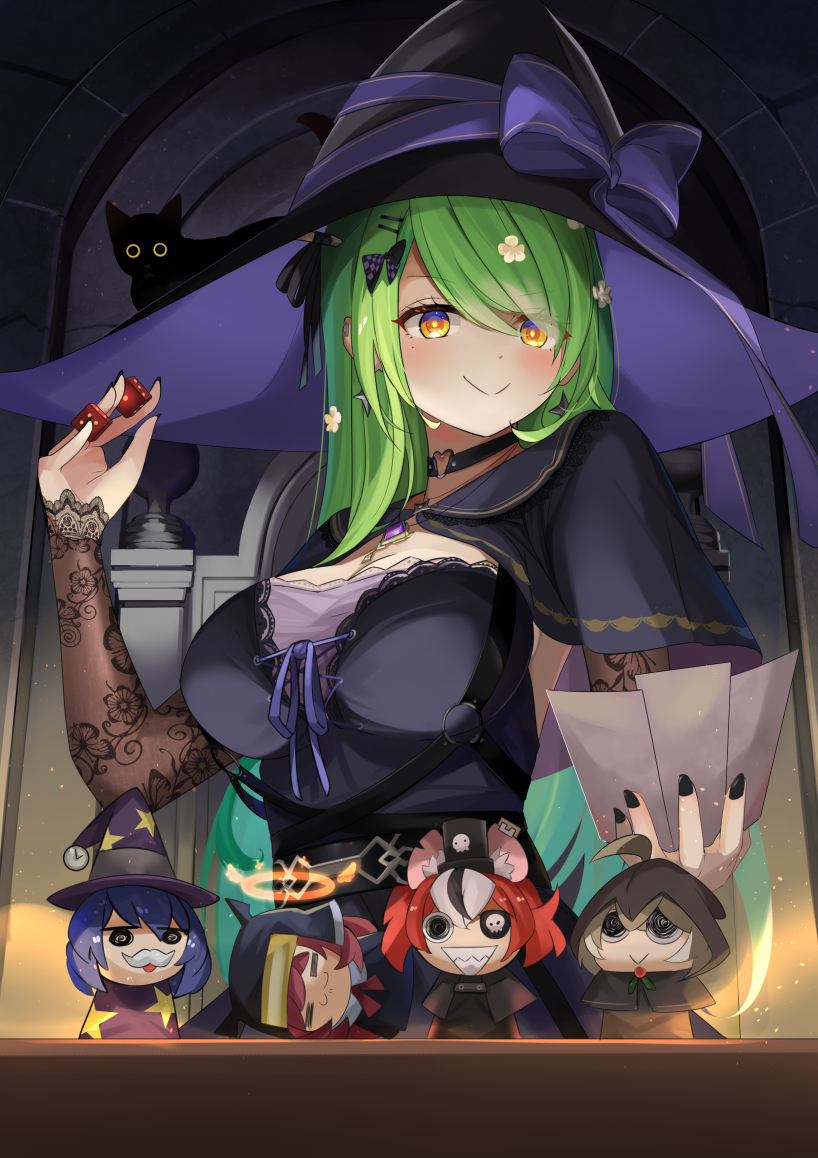 ouro kronii, nanashi mumei, hakos baelz, ceres fauna, irys, and 5 more (hololive and 1 more) drawn by sora_no_tori