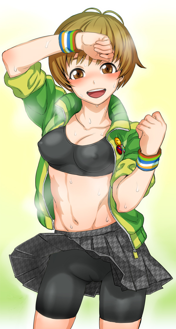 satonaka chie (persona and 1 more) drawn by mimonel