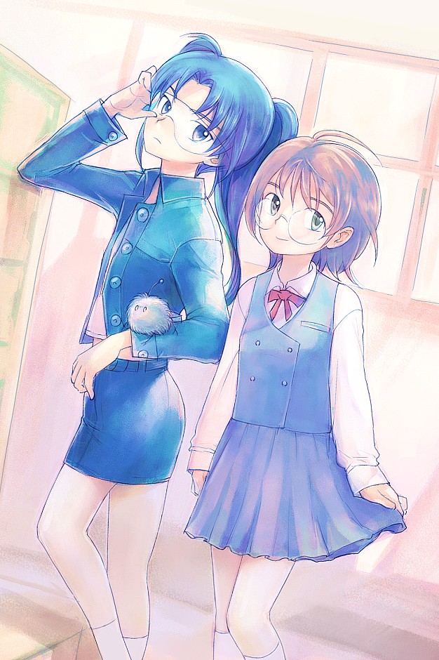 amasawa yuuko, okonogi yuuko, and mojo (dennou coil) drawn by mekarauroko