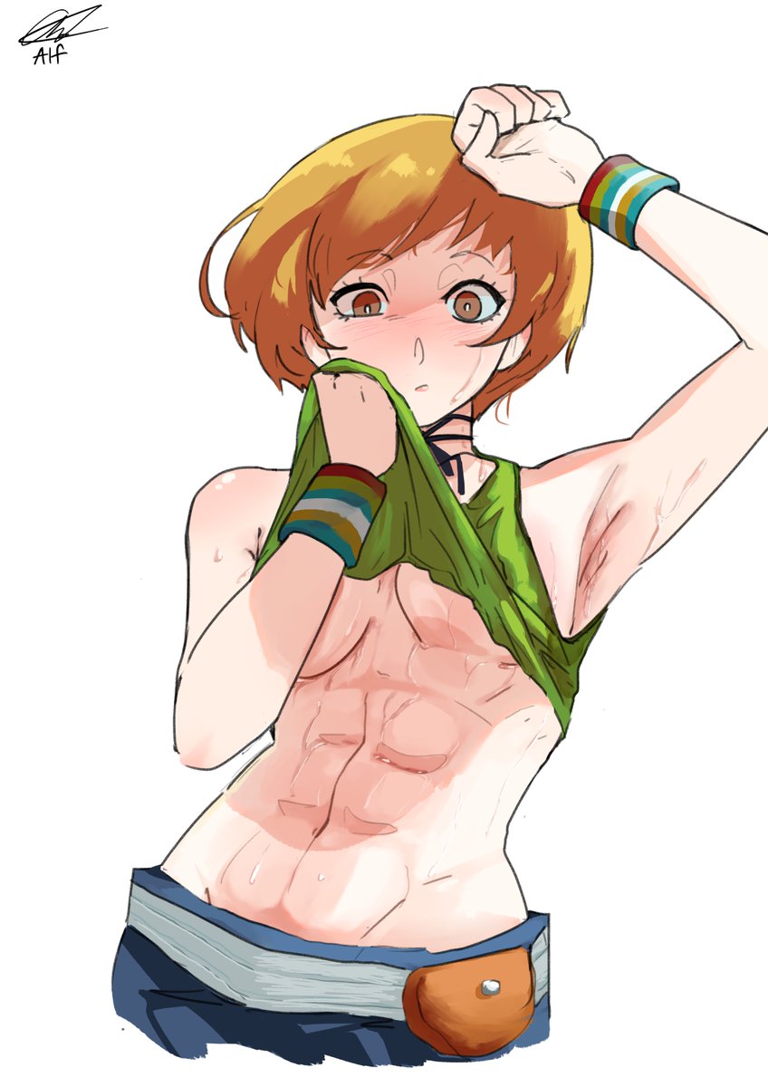 satonaka chie (persona and 1 more) drawn by alfdavinchi