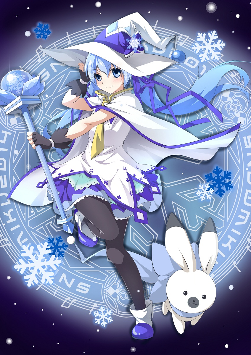 hatsune miku, yuki miku, and rabbit yukine (vocaloid and 1 more) drawn by ello