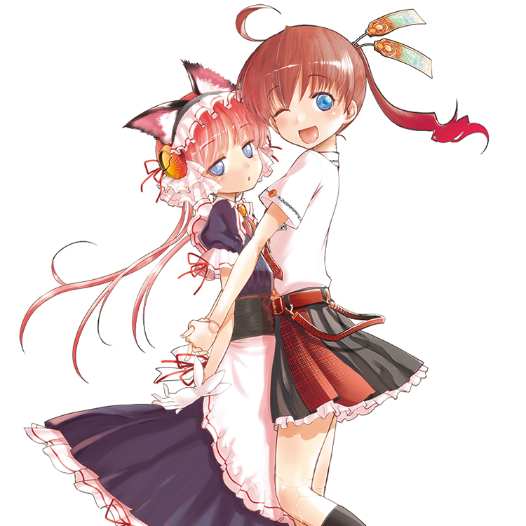clarion and nanakorobi nene (koukaku no pandora) drawn by rikudou_koushi