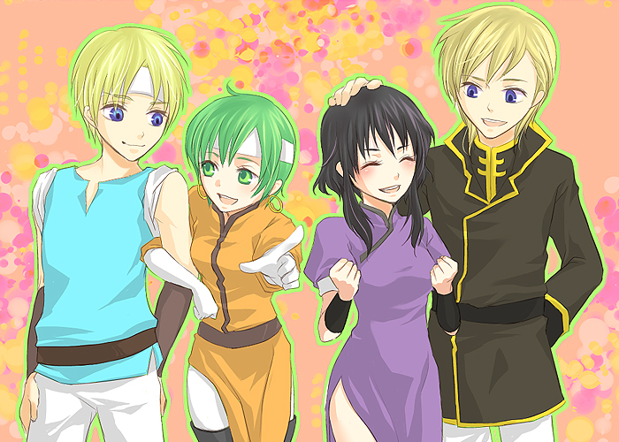 larcei, ares, fee, and febail (fire emblem and 1 more) drawn by soramame_(lion0303)