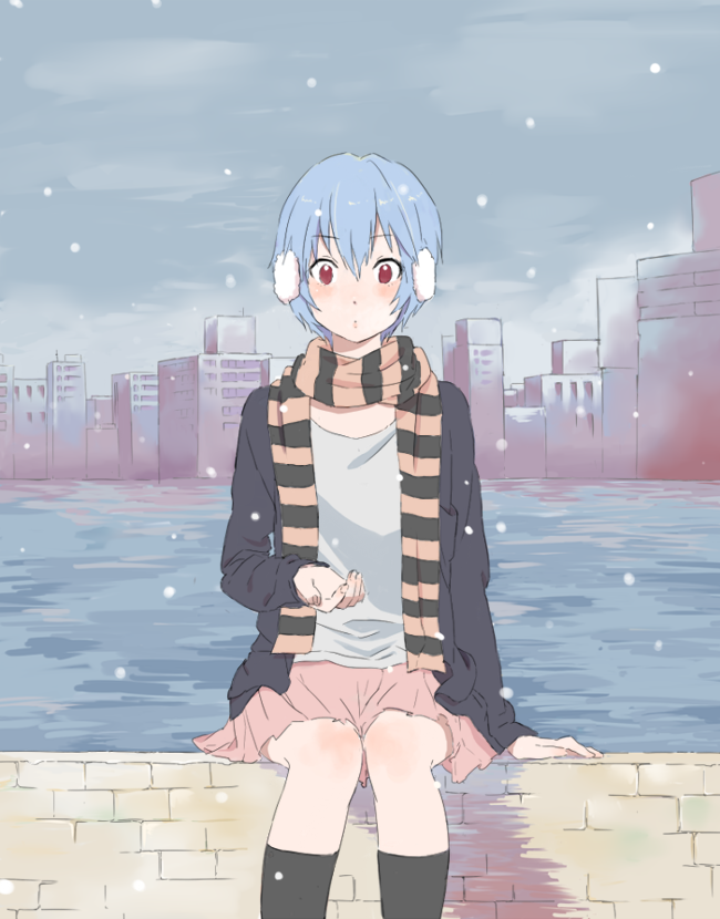 ayanami rei (neon genesis evangelion) drawn by kishida_nica