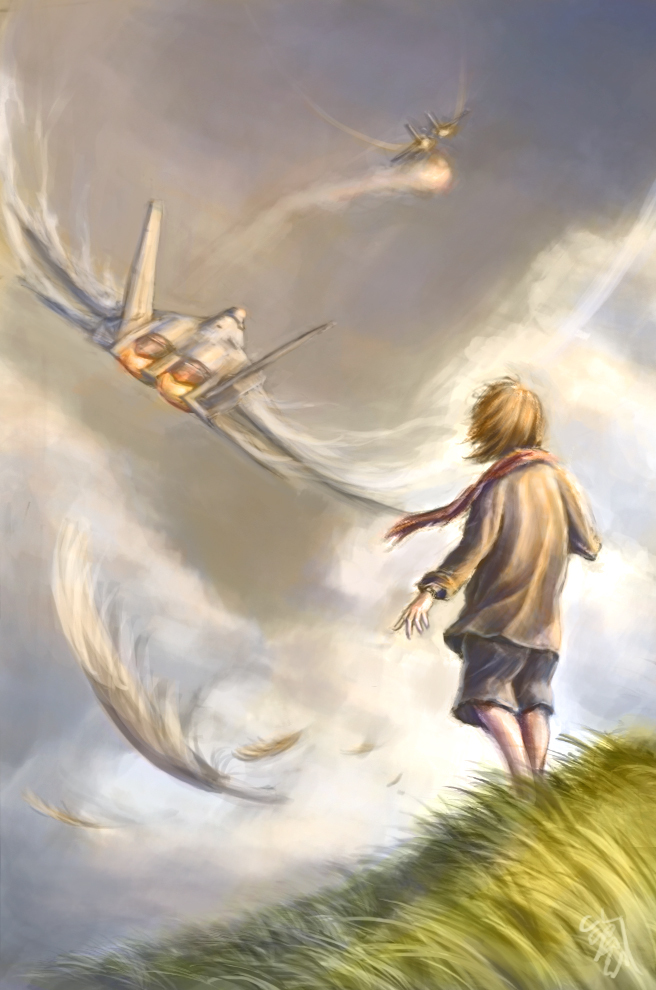 mobius 1, yellow 13, and storyteller boy (ace combat and 1 more) drawn by pvtskwerl
