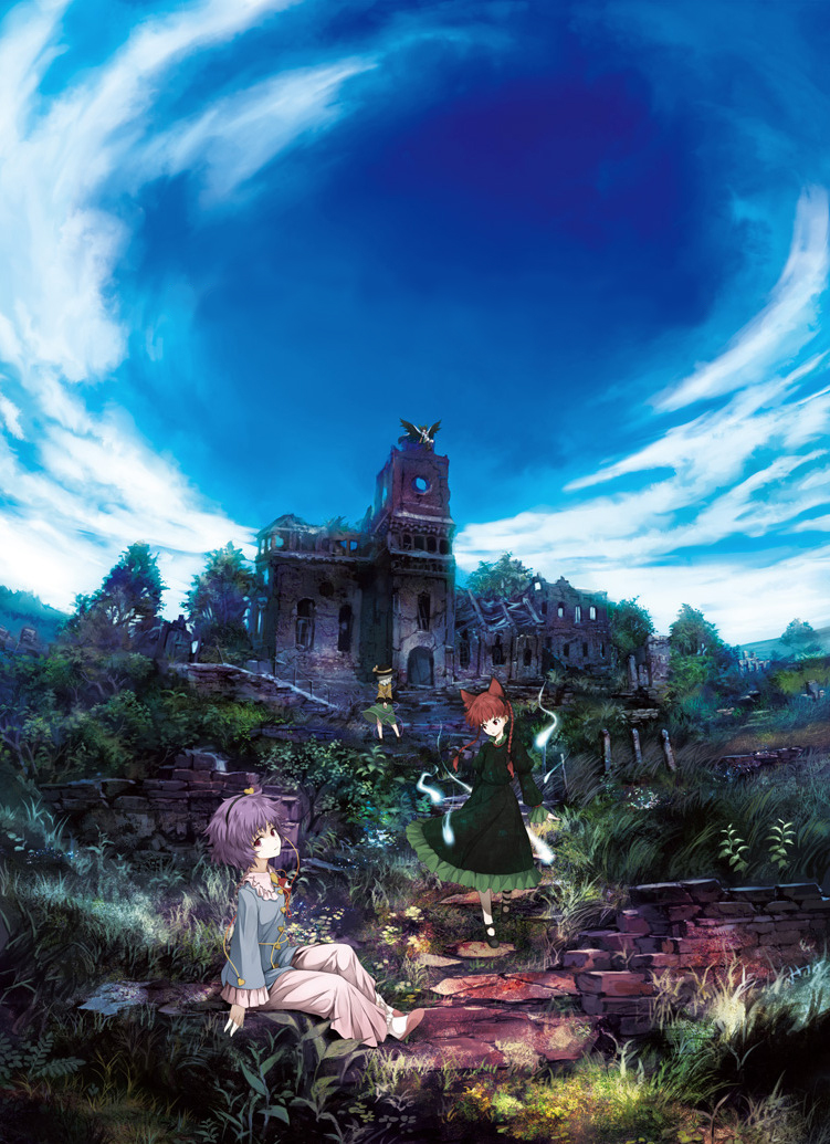 komeiji koishi, komeiji satori, kaenbyou rin, and reiuji utsuho (touhou) drawn by aqua-lia, munashichi, and taka_yanagi