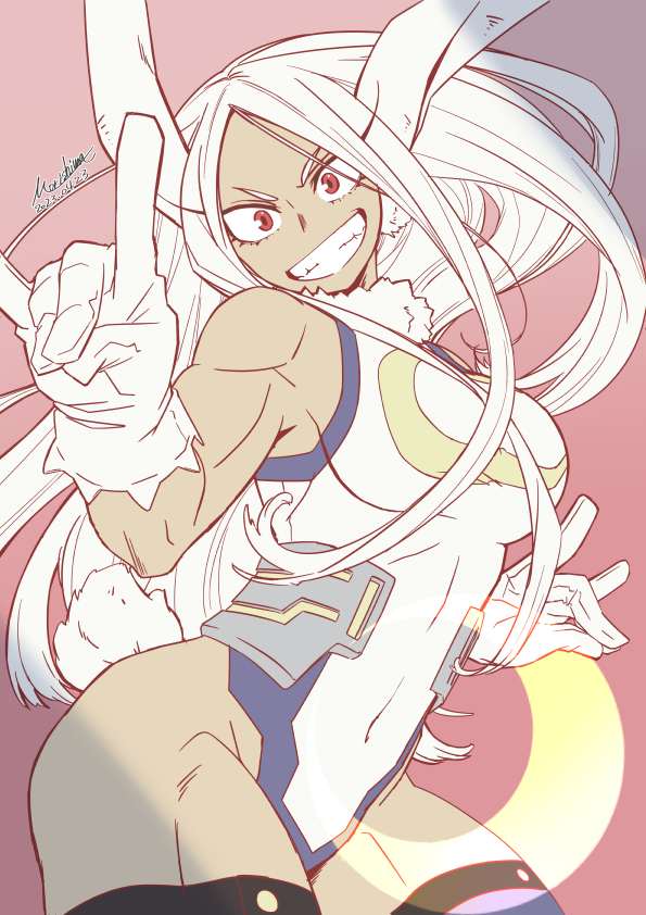 mirko (boku no hero academia) drawn by morishima_noriko