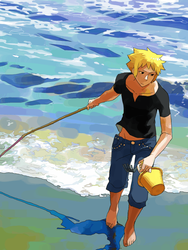 volkner (pokemon and 1 more) drawn by gum_(gmng)