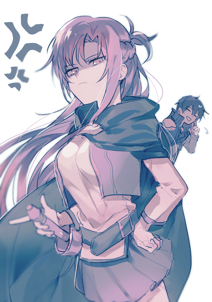 asuna and kirito (sword art online) drawn by gaaamtyyy
