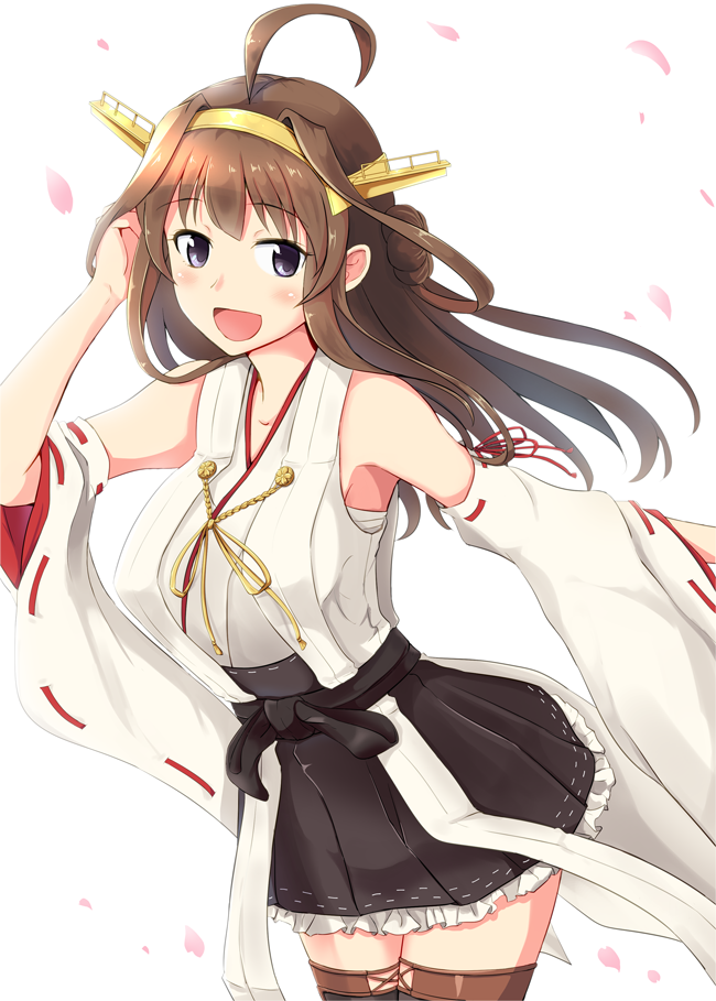 kongou and kongou kai ni (kantai collection) drawn by shigure_ryuunosuke