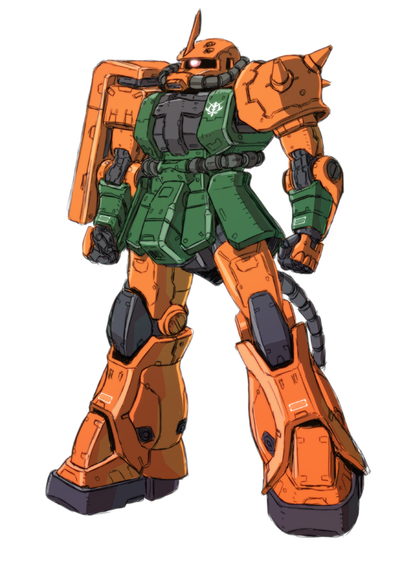 zaku ii and zaku ii fs (gundam and 1 more) drawn by kuramochi_kyouryuu