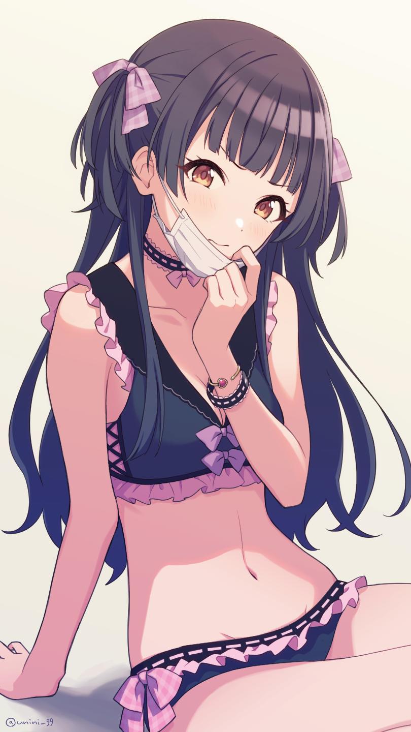 mayuzumi fuyuko (idolmaster and 1 more) drawn by agata_(agatha)