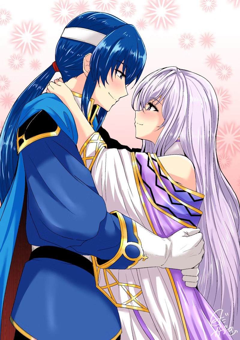 seliph and julia (fire emblem and 1 more) drawn by toda_kazuki