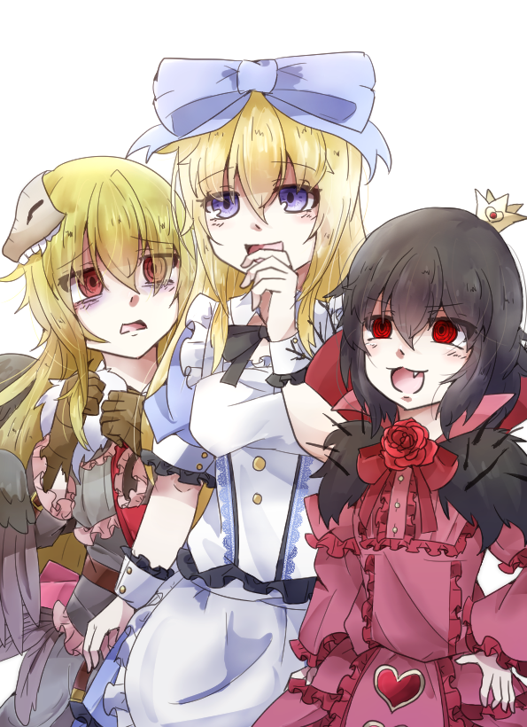 alice, lorina, and edith (black souls and 1 more) drawn by kurobane444
