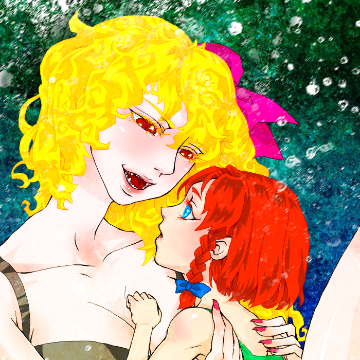 flandre scarlet and hong meiling (touhou) drawn by mago_(gengennikoniko)