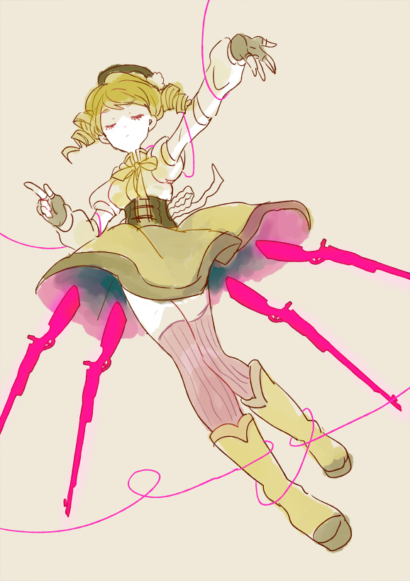 tomoe mami (mahou shoujo madoka magica) drawn by pekikokko
