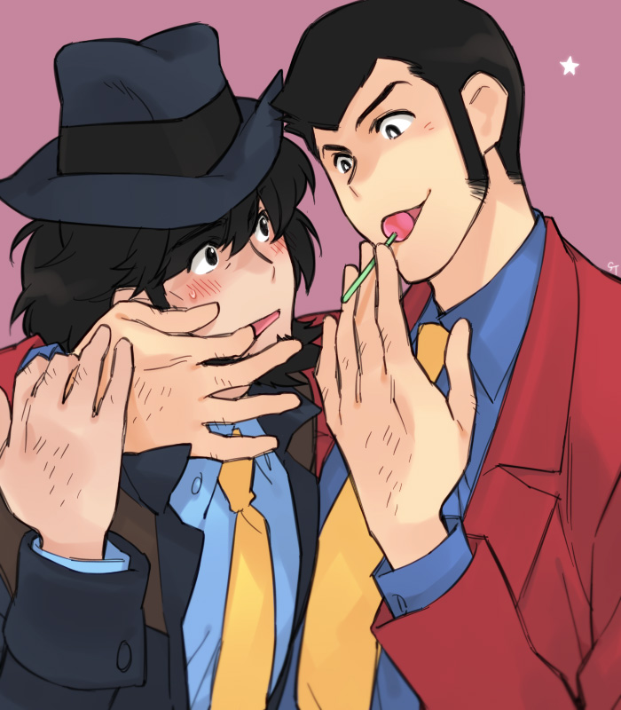 arsene lupin iii and jigen daisuke (lupin iii) drawn by toujou_sakana