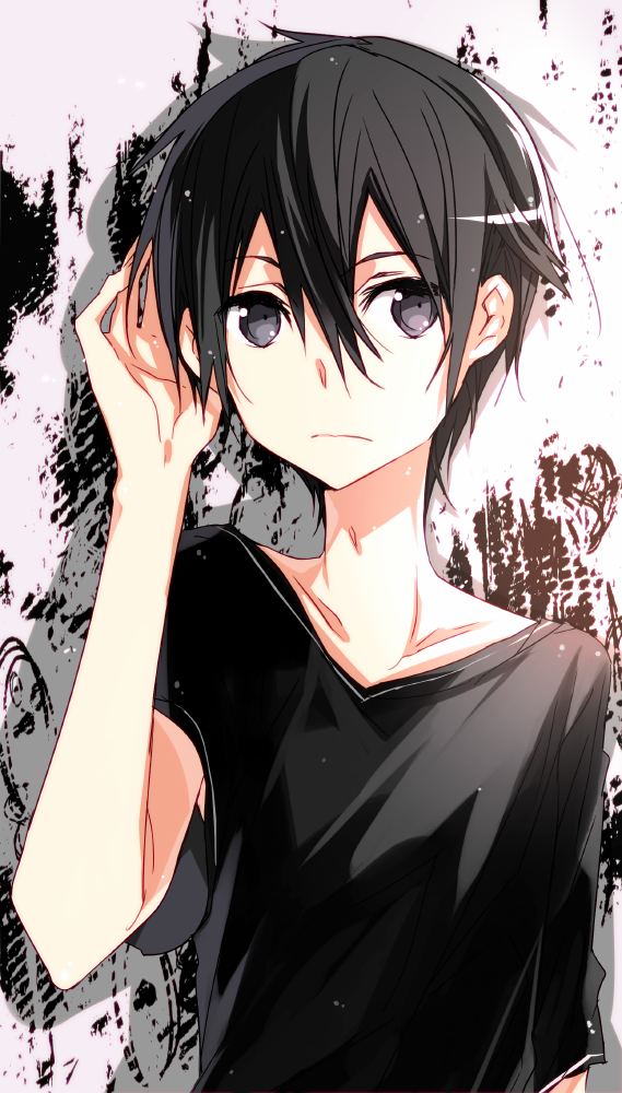 kirito (sword art online) drawn by jianmo_sl