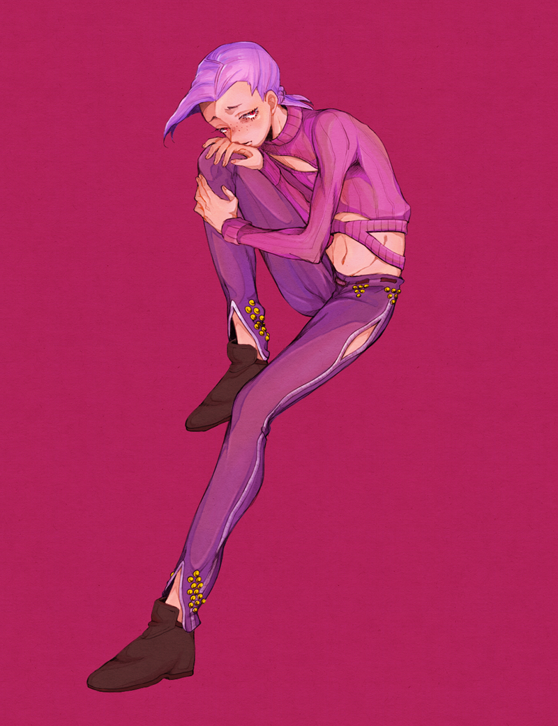 vinegar doppio (jojo no kimyou na bouken and 1 more) drawn by monokkk