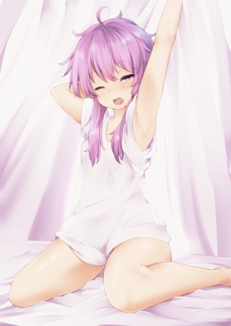 yuzuki yukari (vocaloid and 1 more) drawn by yarareimu