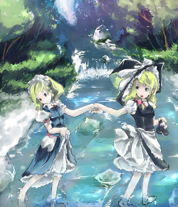 kirisame marisa and alice margatroid (touhou) drawn by enpou