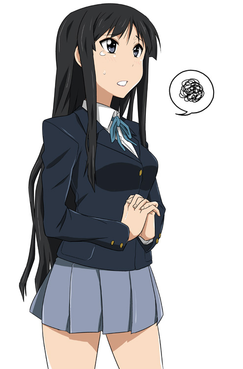 akiyama mio (k-on!) drawn by miyakodori_takayuki
