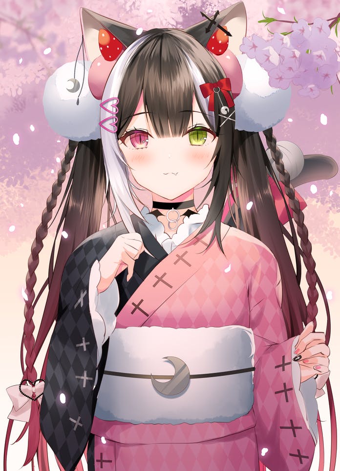 qiu yue (indie virtual youtuber) drawn by io_enishi