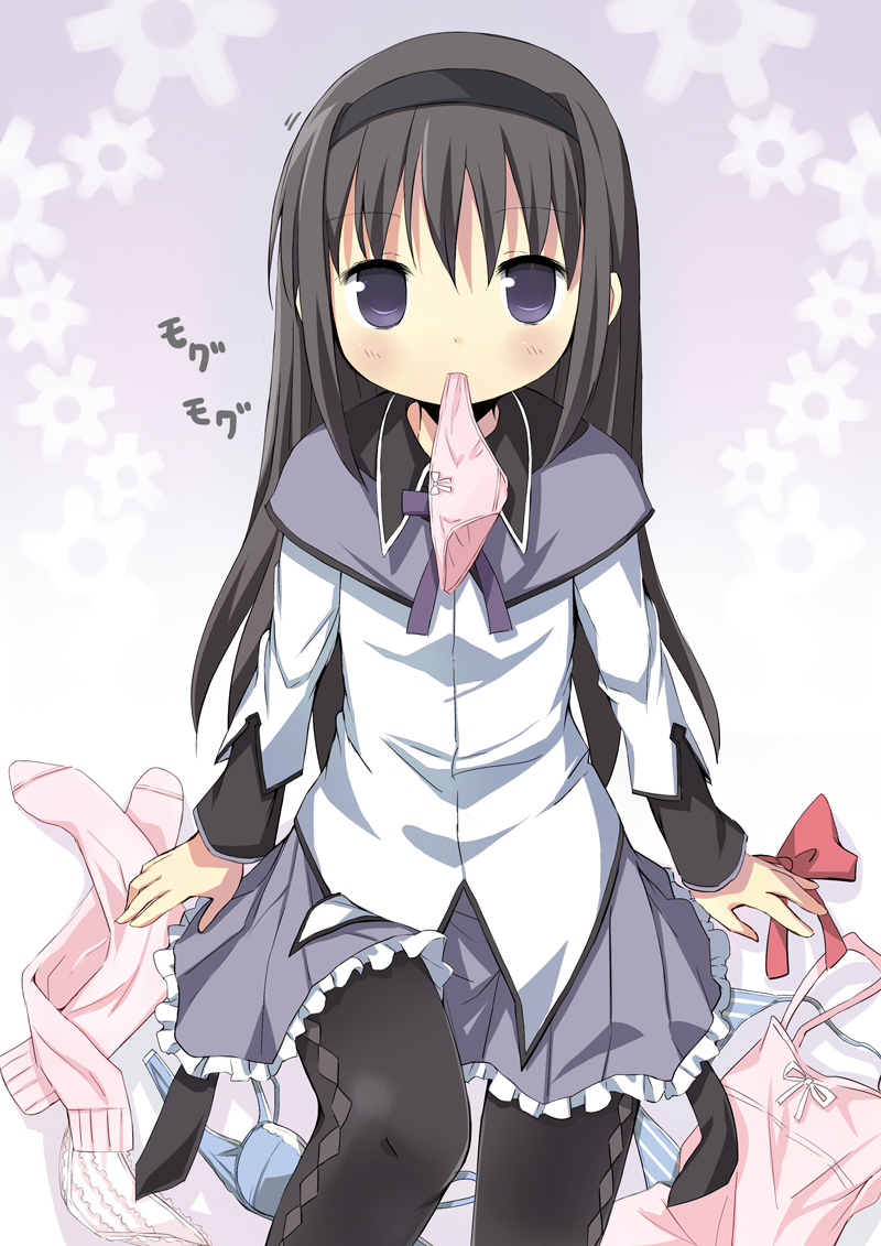 akemi homura (mahou shoujo madoka magica) drawn by amaa_(chou_dennou_jidai)