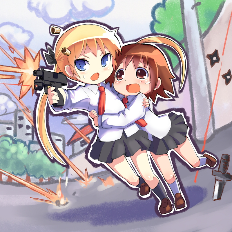sonya and oribe yasuna (kill me baby) drawn by hakkotsu_shitai