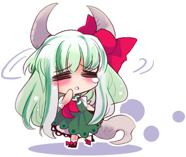 kamishirasawa keine and ex-keine (touhou) drawn by usoneko