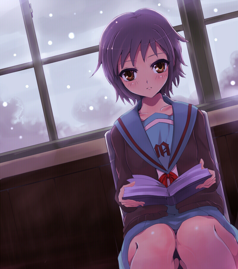 nagato yuki (suzumiya haruhi no yuuutsu) drawn by kasai_shin