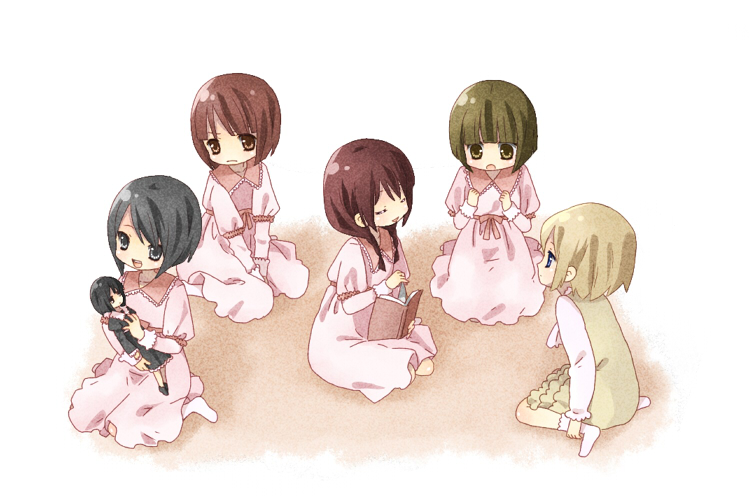 asou misaki, minazuki ruka, tsukimori madoka, miya, shinomiya marie, and 1 more (fatal frame and 1 more)