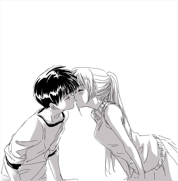 touma sou and mizuhara kana (q.e.d.) drawn by si_sya_mo