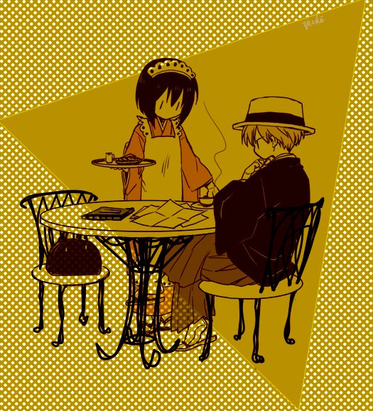 youko and ichinomiya kantarou (tactics) drawn by yuki_(hello_idiot)