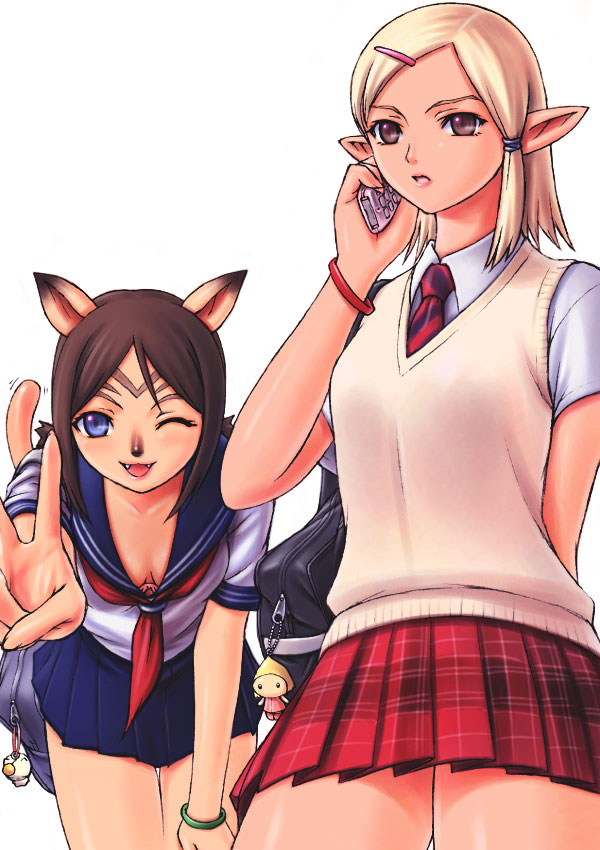 adventurer and moogle (final fantasy and 1 more) drawn by taisai_soft