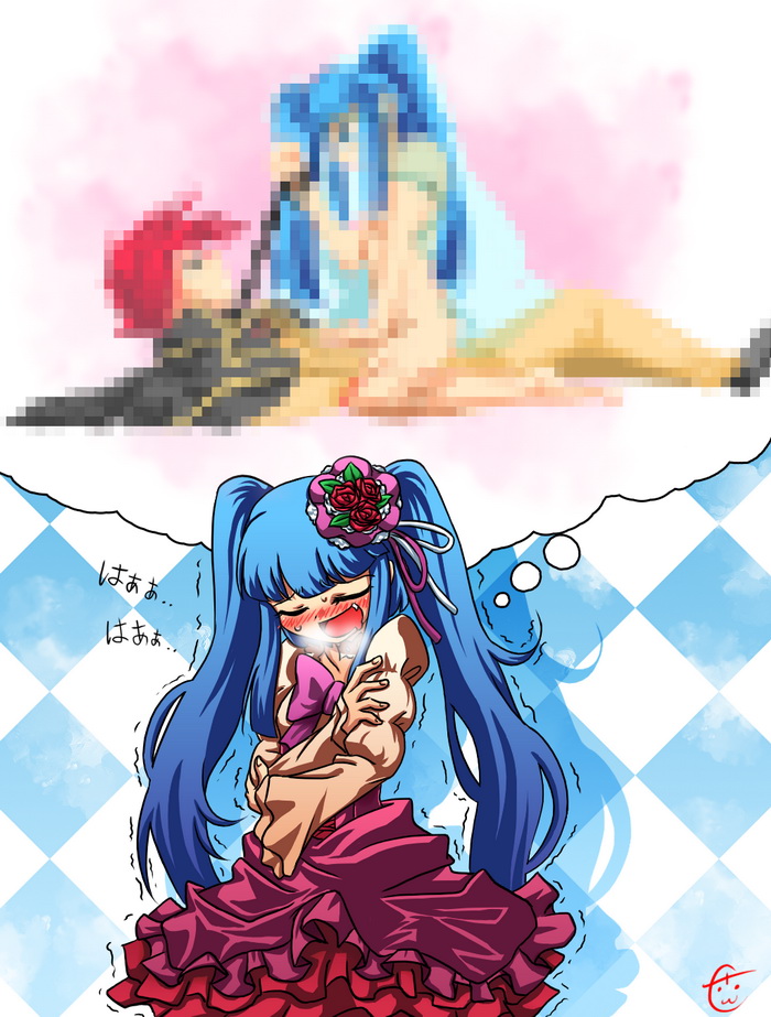 ushiromiya battler and furudo erika (umineko no naku koro ni and 1 more) drawn by rayno