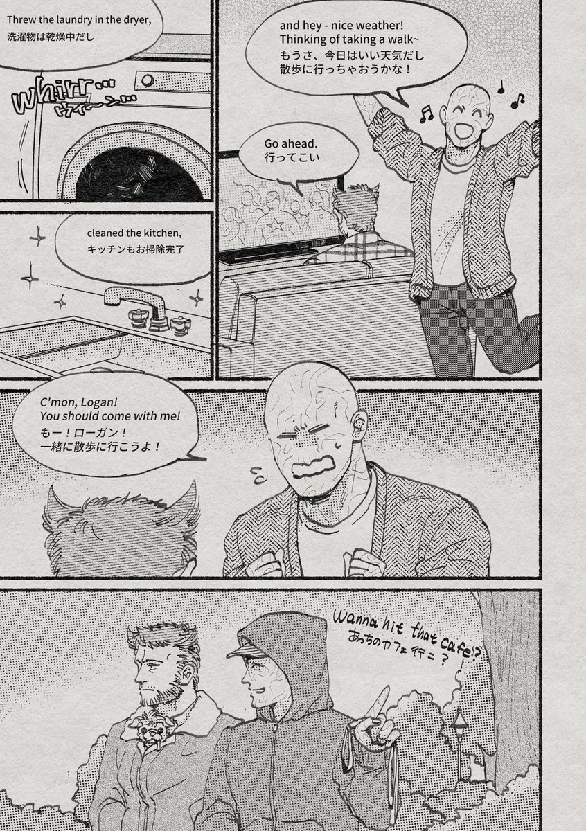 wolverine, deadpool, and dogpool (marvel and 4 more) drawn by azuko_(@zuco)